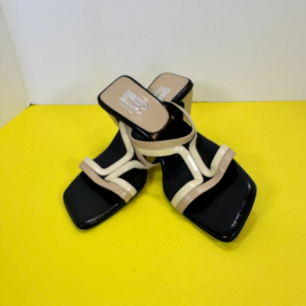 Bravo Browns Made in Italy Leather Women's Slip-on heels, US Size 7M